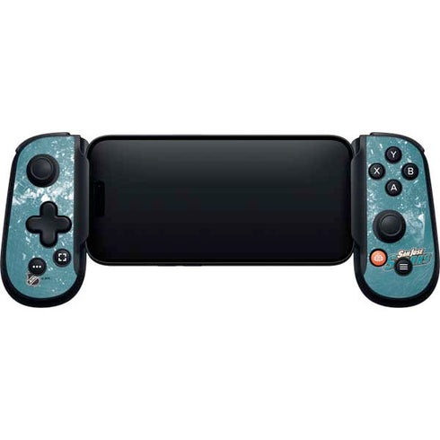 NHL San Jose Sharks Frozen Backbone One for iPhone Game Controller Skin